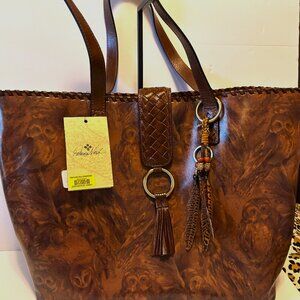 Patricia Nash Owl Print Wyatt Tot Bag